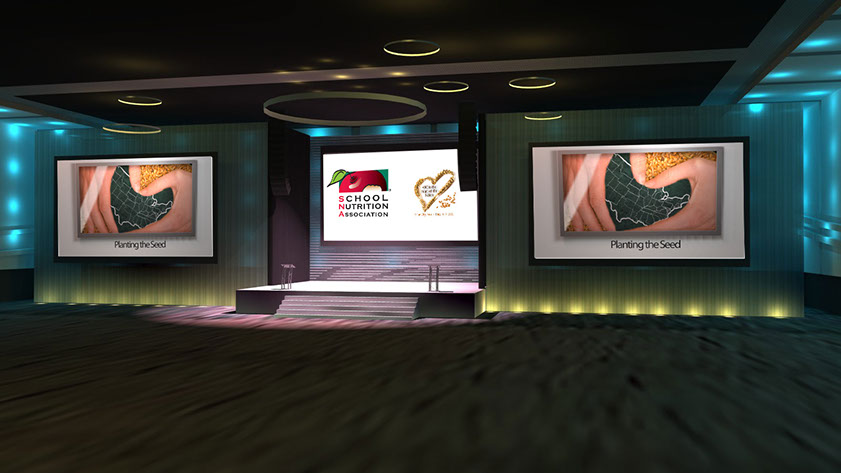 Stage render and set concept