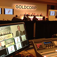 Example of Webcast, and staging designed by Platform Productions Inc. 