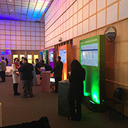 Example of custom trade show designed by Platform Productions Inc. 